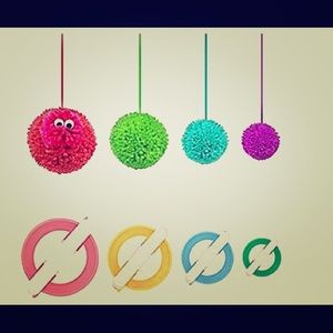 Pompom maker set of 4 New